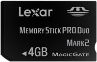 Флеш-карта Memory Stick Pro Duo 4Гб Lexar Mark2 MG Platinum II ( LMSDP4GBBCAS )