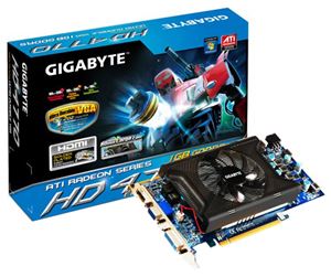Видеокарта PCI-E ATI Radeon HD 4770 1024Mb Gigabyte , DDR5 ( GV-R477UD-1GI ) Retail