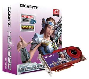 Видеокарта PCI-E ATI Radeon HD 4890 1024Mb Gigabyte , DDR5 ( GV-R489-1GH-B ) Retail