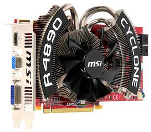 Видеокарта PCI-E ATI Radeon HD 4890 1024Mb MSI , DDR5 ( R4890 CYCLONE ) Retail