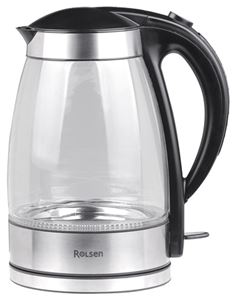 Чайник Rolsen RK3715GB черный ( 1-RLRK-RK3715G+TCG-1000B ) + заварочный чайник