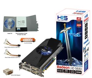 Видеокарта PCI-E ATI Radeon HD 5830 1024Mb HIS , DDR5 ( H583FNT1GD ) Retail