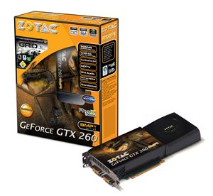 Видеокарта PCI-E nVidia GeForce GTX 260 0896Mb Zotac , DDR3 ( ZT-X26E3KE-FCP ) Retail