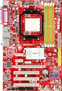 Материнская плата ATX NVIDIA nForce 560 MSI Socket AM2 DDR2 ( K9N NEO-F V2 ) Retail