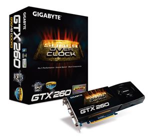 Видеокарта PCI-E nVidia GeForce GTX 260 0896Mb Gigabyte , DDR3 ( GV-N26SO-896I ) Retail