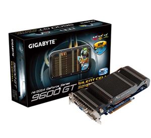 Видеокарта PCI-E nVidia GeForce 9600 GT 0512Mb Gigabyte , DDR3 ( GV-N96TSL-512I ) Retail