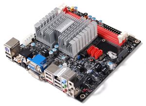 Материнская плата mini-ITX NVIDIA MCP7A-ION Zotac Atom 330 DDR2 GLan ( IONITX-F-E ) Retail