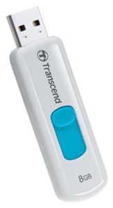 Флеш-диск USB 8Гб Transcend Jetflash 530 ( TS8GJF530 ) белый/голубой