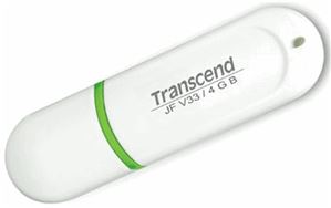Флеш-диск USB 4Гб Transcend Jetflash 330 ( TS4GJF330 ) белый/зелёный