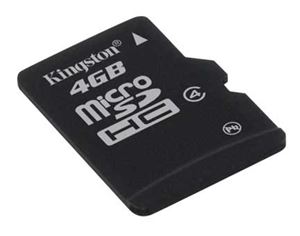 Флеш-карта microSDHC 4Гб Kingston , Class 4 ( SDC4/4GBx )