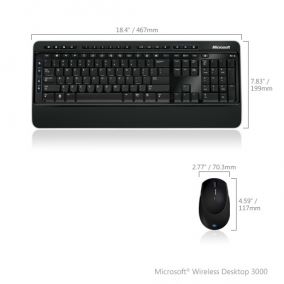 Комплект беспроводной Microsoft Wireless Desktop 3000 USB ( MFC-00019 )