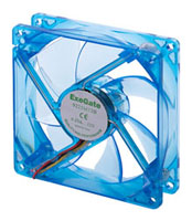 Вентилятор 092мм Exegate SMART 2000 об/мин 3pin, 1B1S ( 9225M12B/UV2 ) Blue UV