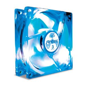 Вентилятор 080мм Antec TriCool 3 скорости, 3pin, 4pin ( TriCool B-Led80 ) Blue LED
