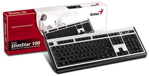 Клавиатура Genius SlimStar 100 USB Black-Silver ( G-KB SLIMS 100 U )