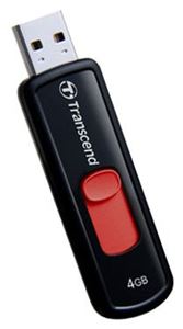 Флеш-диск USB 4Гб Transcend Jetflash 500 ( TS4GJF500 ) черный/красный