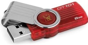 Флеш-диск USB 8Гб Kingston DataTraveler ( DT101G2/8GBx ) красный