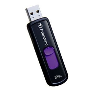 Флеш-диск USB 32Гб Transcend Jetflash 500 ( TS32GJF500 ) черный/фиолетовый