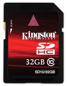 Флеш-карта SDHC 32Гб Kingston , Class 10 ( SD10G2/32GB )