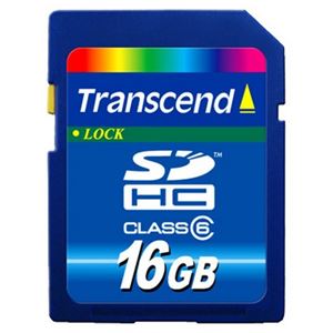 Флеш-карта SDHC 16Гб Transcend , Class 6 ( TS16GSDHC6 )