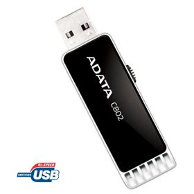 Флеш-диск USB 4Гб A-Data C802 Classic ( AC802-4G-RBK ) черный