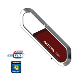 Флеш-диск USB 16Гб A-Data S805 ( AS805-16G-CRD ) красный