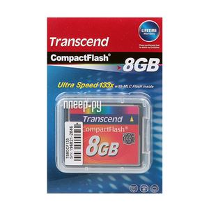Флеш-карта Compact Flash 8Гб Transcend 133x ( TS8GCF133 )