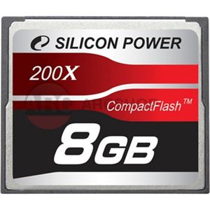Флеш-карта Compact Flash 8Гб Silicon Power Super Speed 200x ( SP008GBCFC200V10 )
