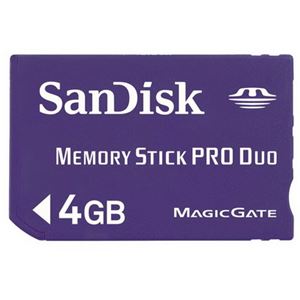 Флеш-карта Memory Stick Pro Duo 4Гб Sandisk , ( SDMSPD-004G-xxx )