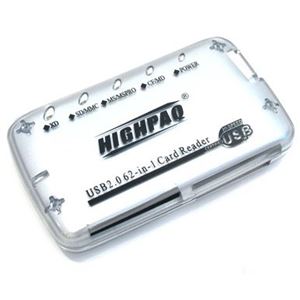 Ридер карт памяти внешний HighPaq , 63-in-1 серебристый ( CR-Q005 ) Retail