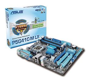 Материнская плата mATX iG41 ASUS LGA 775 DDR3/DDR2 ( P5G41C-M LX ) Retail