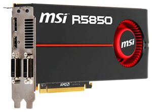 Видеокарта PCI-E ATI Radeon HD 5850 1024Mb MSI , DDR5 ( R5850-PM2D1G-OC ) OEM