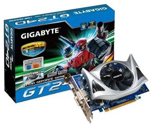 Видеокарта PCI-E nVidia GeForce GT 240 1024Mb Gigabyte , DDR5 ( GV-N240OC-1GI ) Retail