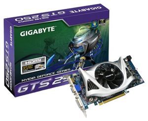 Видеокарта PCI-E nVidia GeForce GTS 250 0512Mb Gigabyte , DDR3 ( GV-N250-512I ) Reatil