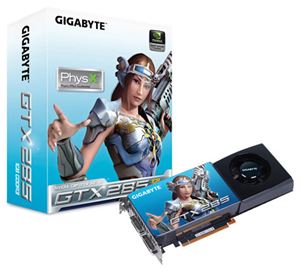 Видеокарта PCI-E nVidia GeForce GTX 285 1024Mb Gigabyte , DDR3 ( GV-N285UD-1GH ) Retail