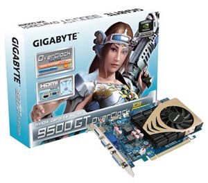 Видеокарта PCI-E nVidia GeForce 9500 GT 1024Mb Gigabyte , DDR2 ( GV-N95TOC-1GI ) Retail