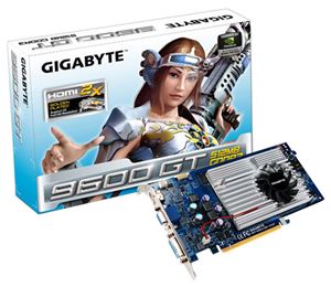 Видеокарта PCI-E nVidia GeForce 9600 GT 0512Mb Gigabyte , DDR3 ( GV-N96TZL-512I ) Retail