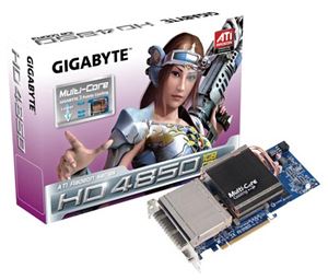 Видеокарта PCI-E ATI Radeon HD 4850 1024Mb Gigabyte , DDR3 ( GV-R485MC-1GI ) Retail