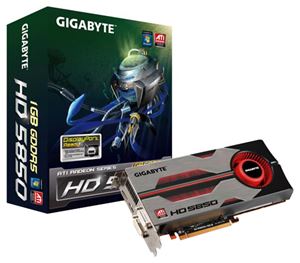 Видеокарта PCI-E ATI Radeon HD 5850 1024Mb Gigabyte , DDR5 ( GV-R585D5-1GD-B ) Retail