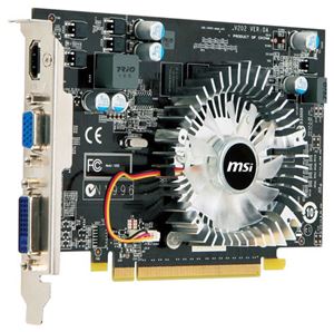 Видеокарта PCI-E nVidia GeForce GT 220 1024Mb MSI , DDR2 ( N220GT-MD1G ) Retail