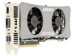 Видеокарта PCI-E nVidia GeForce GTX 275 1792Mb MSI , DDR3 ( N275GTX LIGHTNING ) Retail