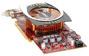 Видеокарта PCI-E ATI Radeon HD 4770 0512Mb MSI , DDR5 ( R4770 CYCLONE ) Retail