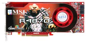 Видеокарта PCI-E ATI Radeon HD 4870 1024Mb MSI , DDR5 ( R4870 CYCLONE ) Retail