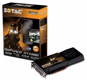 Видеокарта PCI-E nVidia GeForce GTX 285 1024Mb Zotac , DDR3 ( ZT-285E3LG-FSP ) Retail