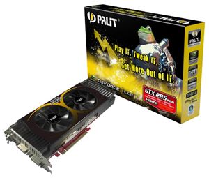 Видеокарта PCI-E nVidia GeForce GTX 285 2048Mb Palit , DDR3 ( NE3TX285FHD45 ) Retail