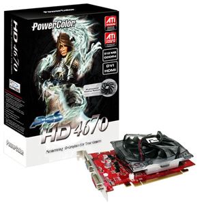 Видеокарта PCI-E ATI Radeon HD 4670 0512Mb Powercolor , DDR4 ( AX4670512MD4-PH ) OEM