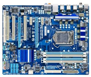 Материнская плата ATX iP55 Gigabyte LGA 1156 DDR3 ( GA-P55-UD3 ) Retail