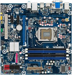 Материнская плата ATX iH55 Intel LGA 1156 DDR3 ( BLKDH55HC 903546 ) OEM