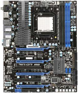 Материнская плата ATX AMD 790FX MSI Socket AM3 DDR3 ( 790FX-GD70 ) Retail