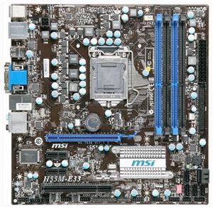 Материнская плата mATX iH55 MSI LGA 1156 DDR3 ( H55M-E33 ) Retail