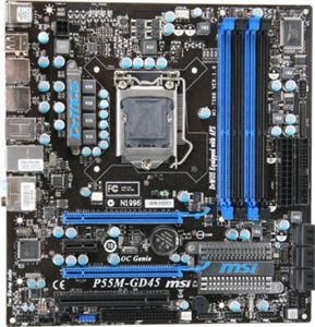 Материнская плата mATX iP55 MSI LGA 1156 ( P55M-GD45 ) Retail